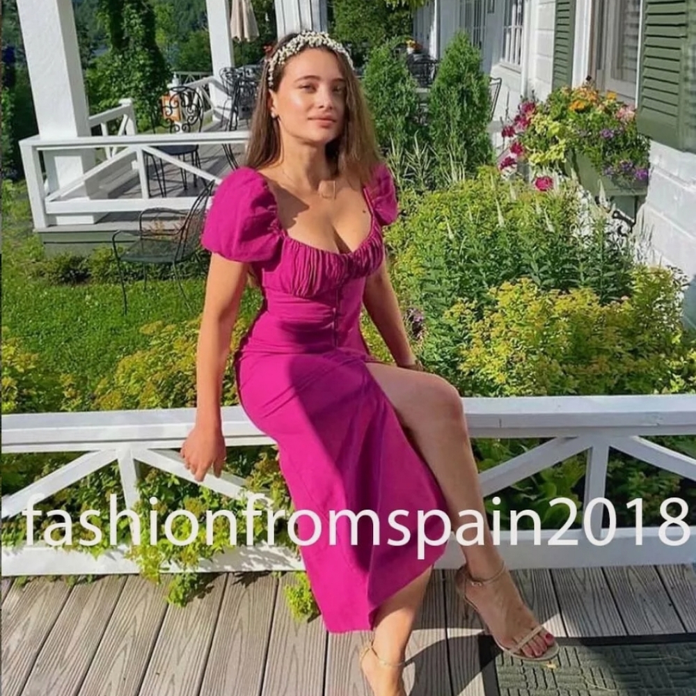 ZARA Linen midi dress - Picture 11 of 13